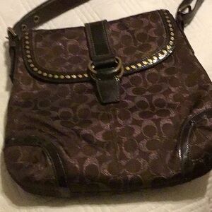 Coach Brown Designer Crossbody Bag